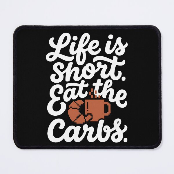 Item preview, Brutalist Typography Eat The Carbs Coffee Graphic designed and sold by EKHOAISTORE.
