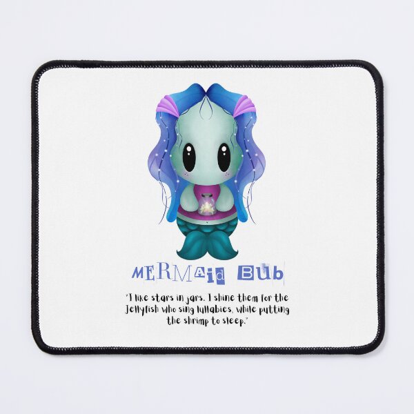 Item preview, Mermaid Bub of the Spooky Bubs | Cute Creatures | Spooky Cute Merch designed and sold by TheBromleighCove.