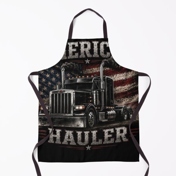 Item preview, American Hauler – Patriotic Semi Truck Trucker Graphic | Black Big Rig USA Flag Shirt designed and sold by 18 Life Outlaw.