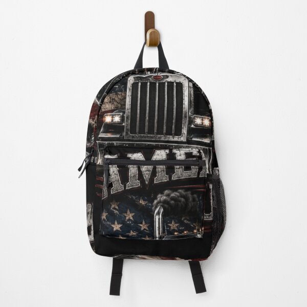 Item preview, American Hauler – Patriotic Semi Truck Trucker Graphic | Black Big Rig USA Flag Shirt designed and sold by Diesel outlaw .