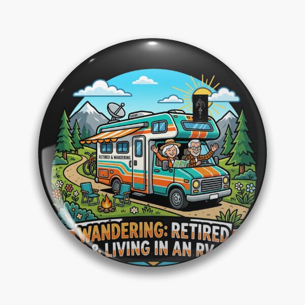 Item preview, Retired RV Exploration Wandering Motorhome Trip designed and sold by Tsugraf Designs.
