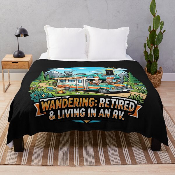 Item preview, Retired RV Exploration Wandering Motorhome Trip designed and sold by Tsugraf Designs.
