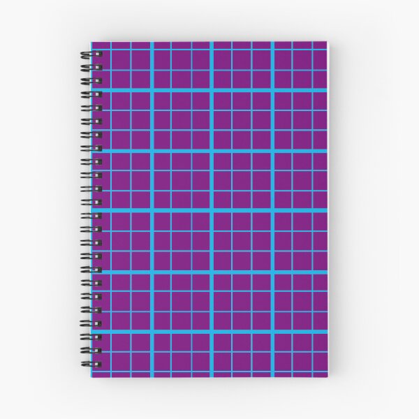 Item preview, Blue On Purple Grid Windowpane Check Design  designed and sold by PatternTitan.