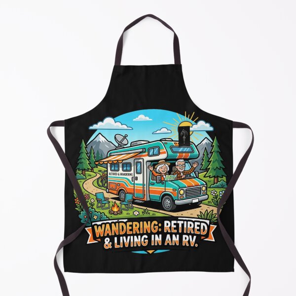 Item preview, Retired RV Exploration Wandering Motorhome Trip designed and sold by Tsugraf Designs.
