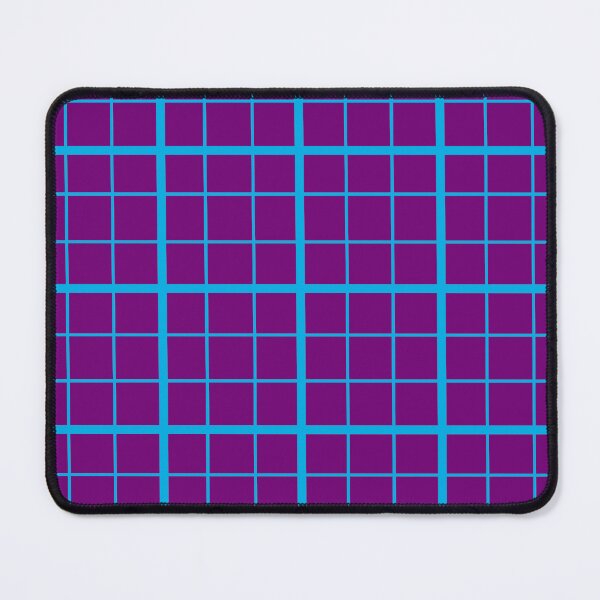 Item preview, Blue On Purple Grid Windowpane Check Design designed and sold by PatternTitan.