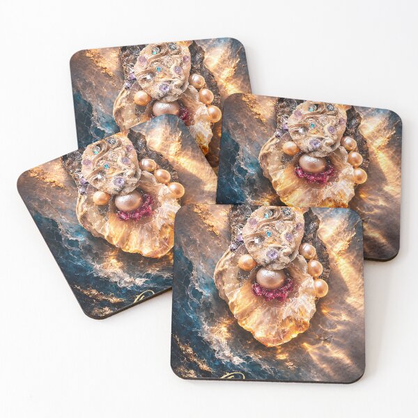 Item preview, Golden Seashell Pearl Decor designed and sold by OraMare.