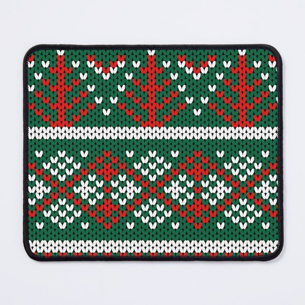 Item preview, Christmas-themed knitted sweater pattern in green, white and red tones. designed and sold by Nengsang.