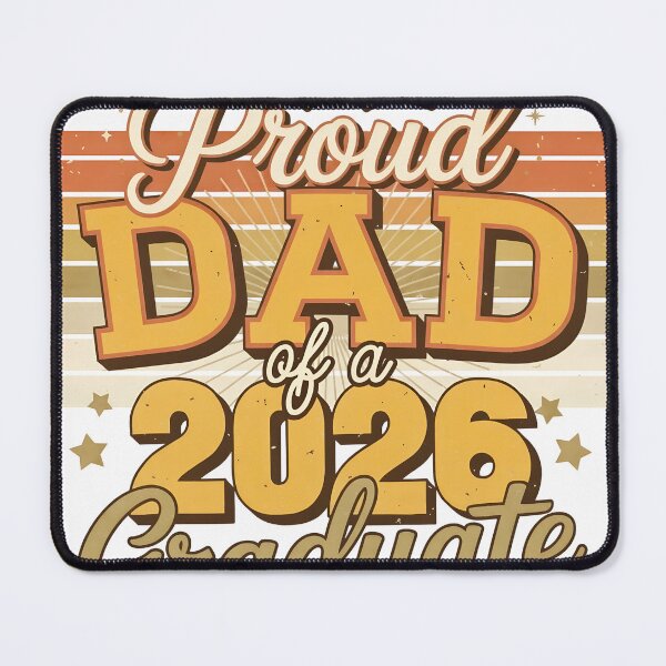 Item preview, Proud Dad Of A 2026 Graduate Retro Sunset Graduation designed and sold by CR-SHOP.