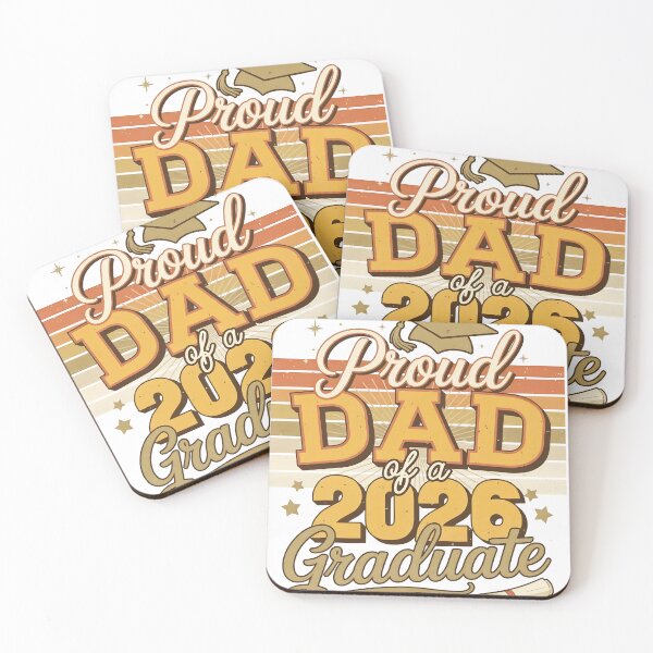 Item preview, Proud Dad Of A 2026 Graduate Retro Sunset Graduation designed and sold by CR-SHOP.
