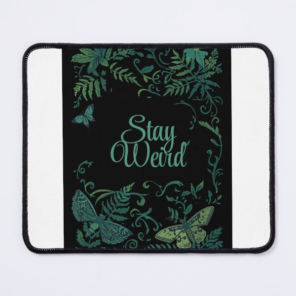 Item preview, Stay Weird — Dark Cottagecore Fern and Moth Print for Forest Witches and Dark Academia Fans designed and sold by jojodebondy.