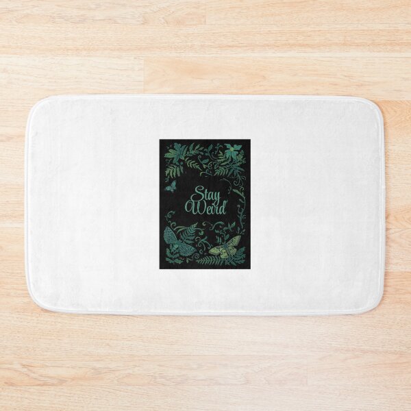 Item preview, Stay Weird — Dark Cottagecore Fern and Moth Print for Forest Witches and Dark Academia Fans designed and sold by jojodebondy.