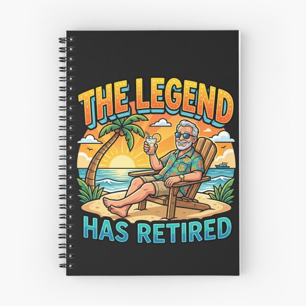 Item preview, Esteemed Retiree Tropical Relaxation designed and sold by Tsugraf Designs.