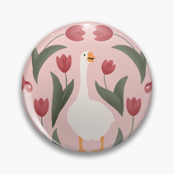 Item preview, Vintage Style Coquette Goose and Tulips Sticker designed and sold by By_Lisart.