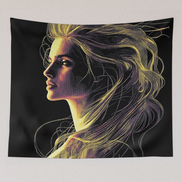 Item preview, Ethereal Windblown Woman designed and sold by ClubVacay.