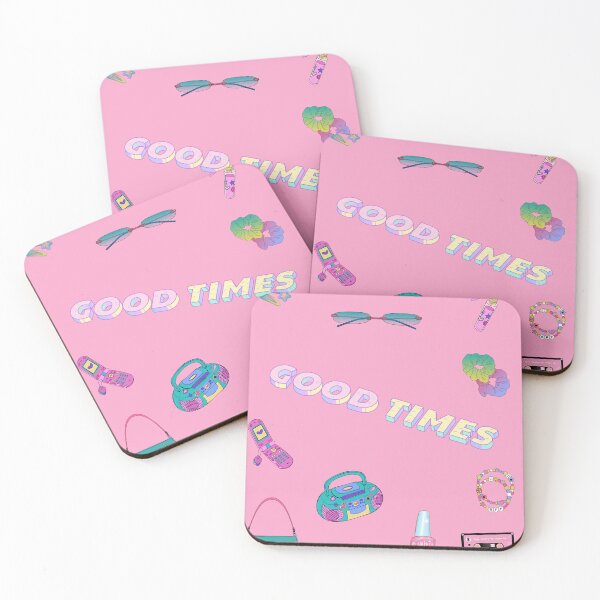 Item preview, Retro Y2K Vibes Pattern - Pink Good Times Aesthetic  designed and sold by NinaVibeStudio.