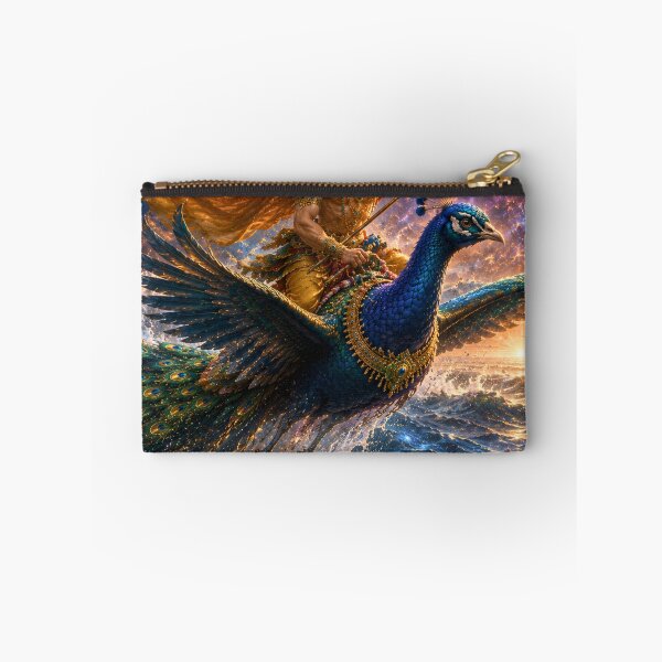 Item preview, Ganesha Wisdom Series: Kartikeya Crossing the Cosmic Oceans | Murugan's Universal Race | Hindu Fantasy Art designed and sold by Homyar.