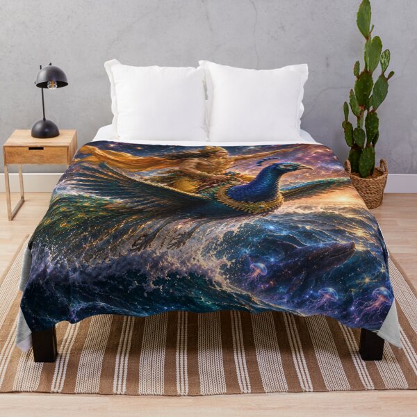 Item preview, Ganesha Wisdom Series: Kartikeya Crossing the Cosmic Oceans | Murugan's Universal Race | Hindu Fantasy Art designed and sold by Homyar.