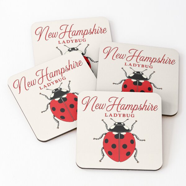 Item preview, New Hampshire Ladybug Retro Poster designed and sold by The-Drip-Studio.