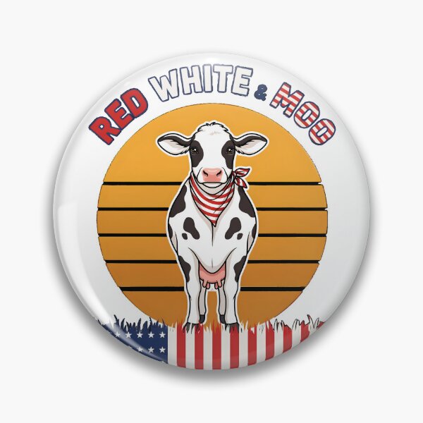 Item preview, Red White And MOO 4th of July Patriotic Cow designed and sold by AleksandraJac05.