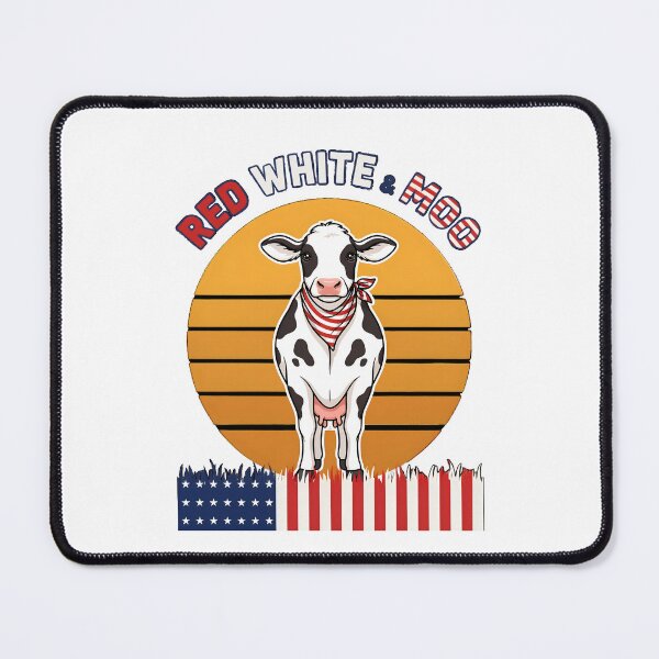 Item preview, Red White And MOO 4th of July Patriotic Cow designed and sold by AleksandraJac05.