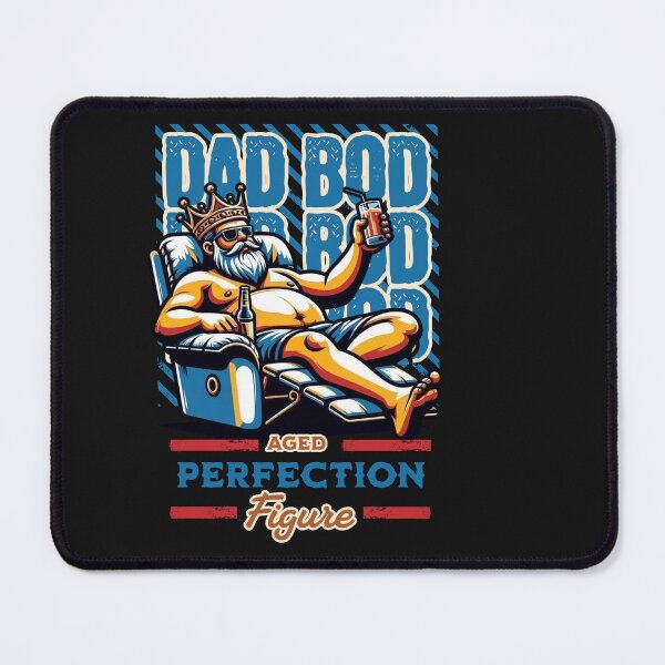 Item preview, Dad Bod Aged Figure Relaxing Man designed and sold by Tsugraf Designs.