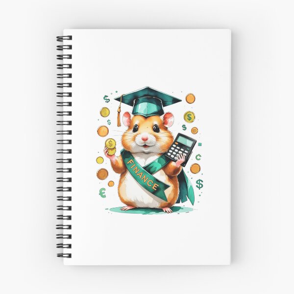Item preview, Watercolor Hamster Finance Accounting Graduate designed and sold by AQUILAKREO.