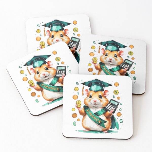 Item preview, Watercolor Hamster Finance Accounting Graduate designed and sold by AQUILAKREO.