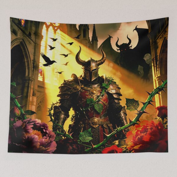 Item preview, Dark Gothic Art &amp; Fine Art Prints (1:1 Square Posters) designed and sold by Cyber-ART-Studio.