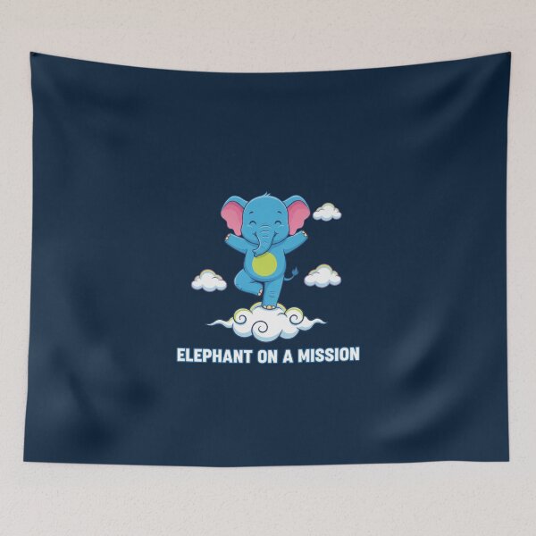 Item preview, Baby Elephant Tree Pose Yoga Mission Design designed and sold by WellspringXflow.