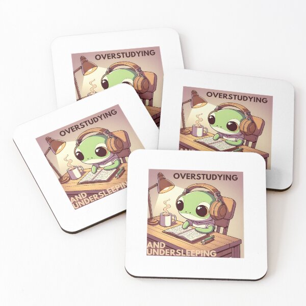Item preview, Overstudying and Undersleeping Lofi Frog designed and sold by tommysworks.