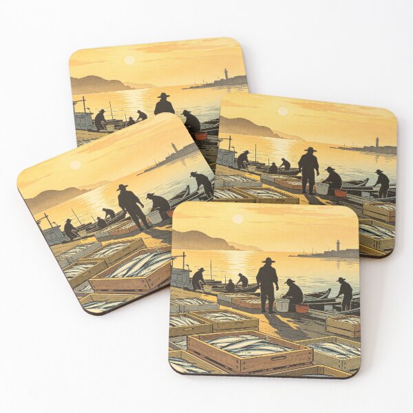 Item preview, Sardine Market Morning designed and sold by synthoso.