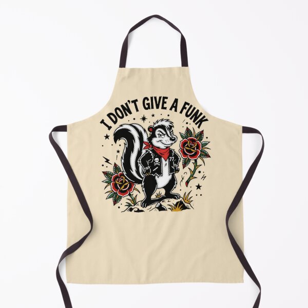 Item preview, I Don't Give A Funk Skunk Punk Tattoo Flash Graphic  — Funny Attitude Dark Humor Streetwear  designed and sold by SkTee2k.