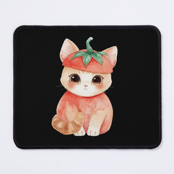 Item preview, Cute little tomato cat in kawaii style designed and sold by uunaa.