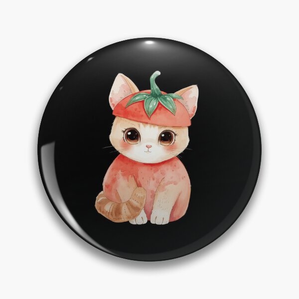 Item preview, Cute little tomato cat in kawaii style designed and sold by uunaa.