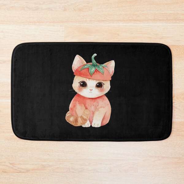 Item preview, Cute little tomato cat in kawaii style designed and sold by uunaa.