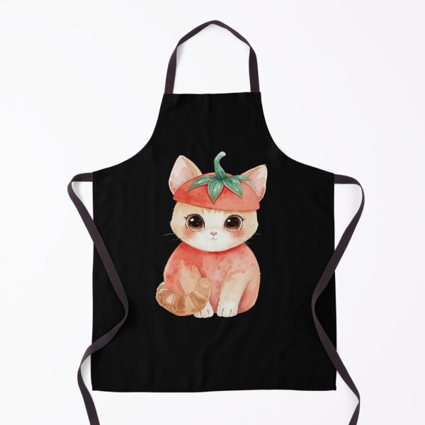 Item preview, Cute little tomato cat in kawaii style designed and sold by uunaa.
