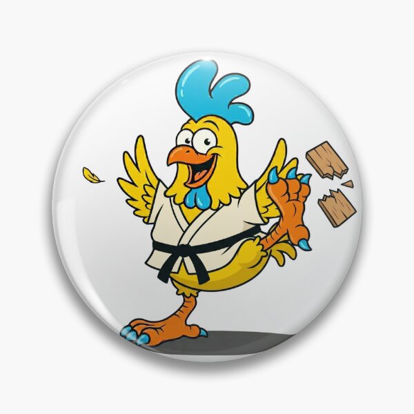 Item preview, Crazy Funny Chicken Karate Black Belt Martial Arts Cartoon designed and sold by DH-ArtLab.