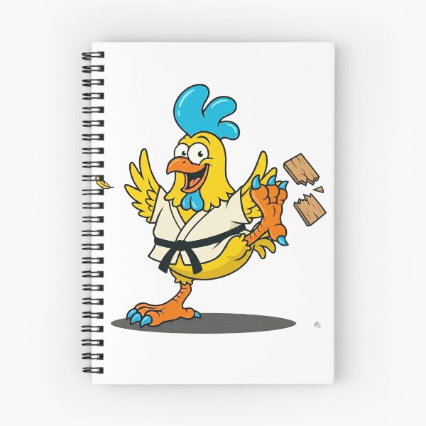 Item preview, Crazy Funny Chicken Karate Black Belt Martial Arts Cartoon designed and sold by DH-ArtLab.