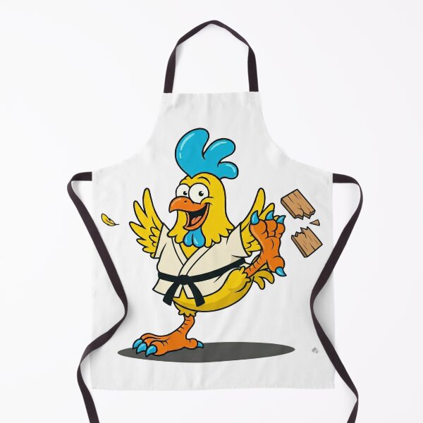 Item preview, Crazy Funny Chicken Karate Black Belt Martial Arts Cartoon designed and sold by DH-ArtLab.