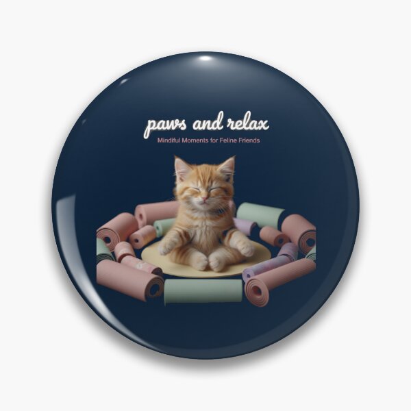 Item preview, Cute Kitten Paws and Relax Yoga Lotus Design designed and sold by WellspringXflow.