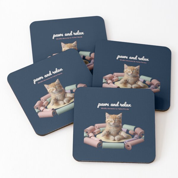 Item preview, Cute Kitten Paws and Relax Yoga Lotus Design designed and sold by WellspringXflow.