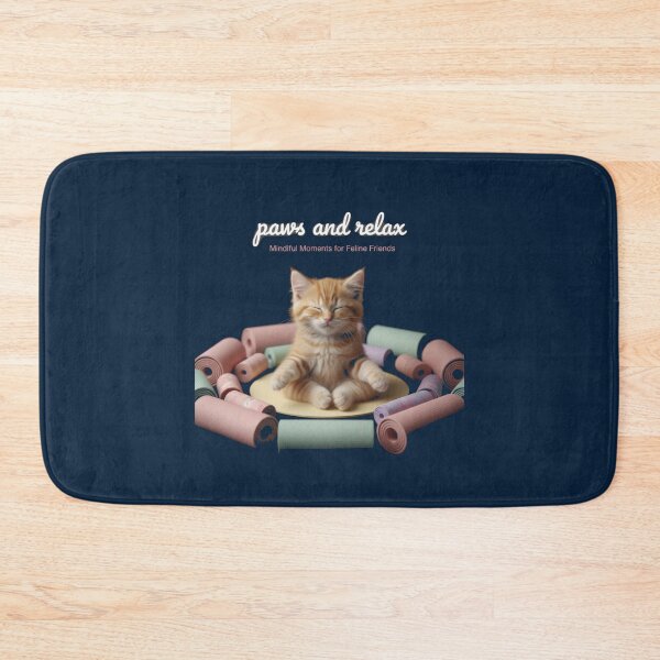 Item preview, Cute Kitten Paws and Relax Yoga Lotus Design designed and sold by WellspringXflow.
