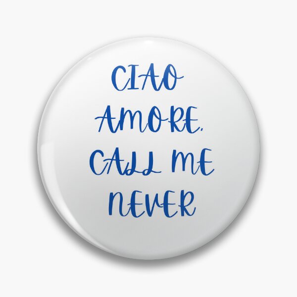Item preview, Ciao Amore Call Me Never Funny Italian Quote designed and sold by VibeoCanvasShop.