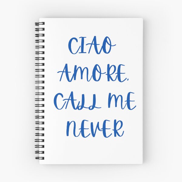 Item preview, Ciao Amore Call Me Never Funny Italian Quote designed and sold by VibeoCanvasShop.
