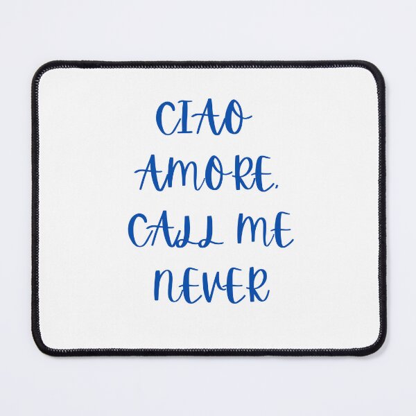 Item preview, Ciao Amore Call Me Never Funny Italian Quote designed and sold by VibeoCanvasShop.