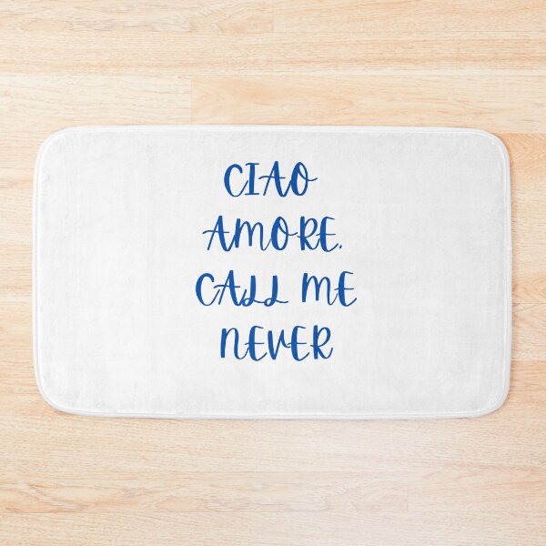 Item preview, Ciao Amore Call Me Never Funny Italian Quote designed and sold by VibeoCanvasShop.