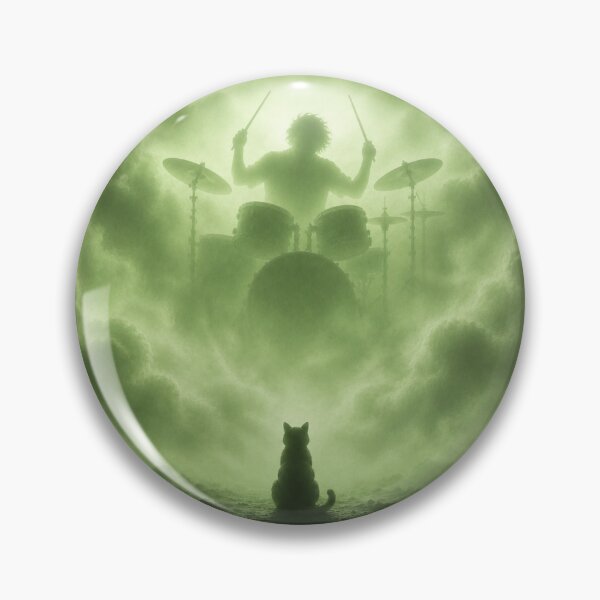 Item preview, Mystical Drummer in the Clouds – Surreal Fantasy Silhouette Art designed and sold by Hookesmode.