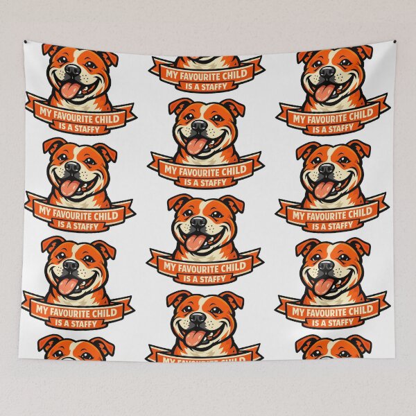 Item preview, My Favourite Child Is A Staffy  designed and sold by BestFriendTees.
