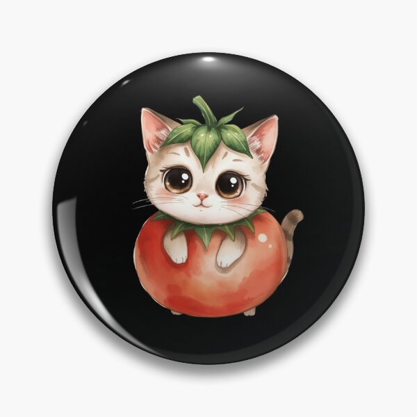 Item preview, Cute little tomato cat in kawaii style designed and sold by uunaa.