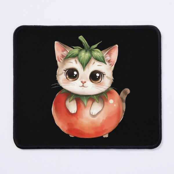 Item preview, Cute little tomato cat in kawaii style designed and sold by uunaa.